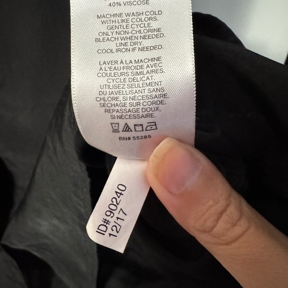 Express The City Shirt Black Button Down Sleeveless Portofino Shirt - Picture 3 of 4